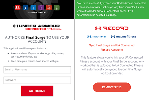 Sync Workouts From Mapmyrun Ua Connected Fitness Apps Final Surge Blog