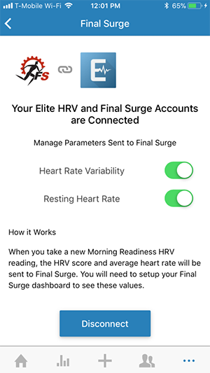 Integration with EliteHRV – Sync HRV and Resting HR Data