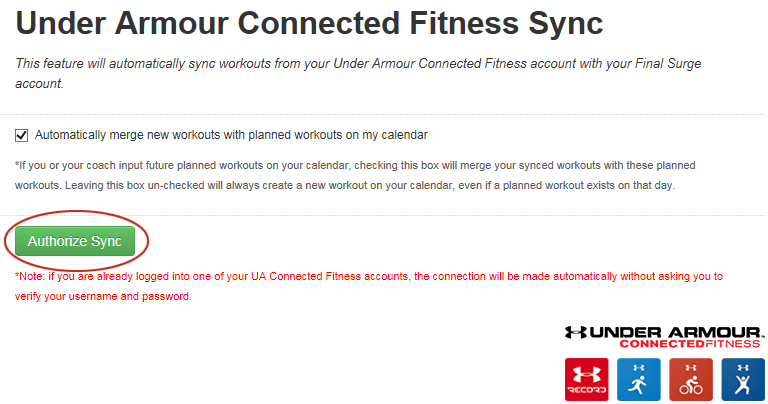 under armour account login