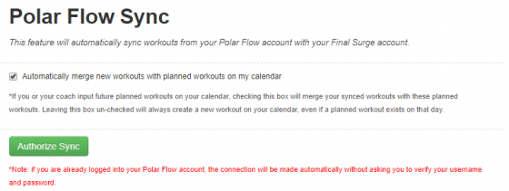 Sync Polar Flow To Final Surge Final Surge Blog