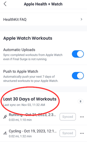 Under armour record not syncing with hot sale apple health