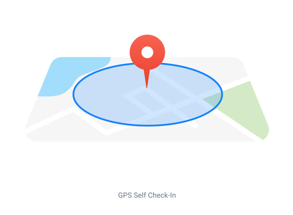 GPS self check-in